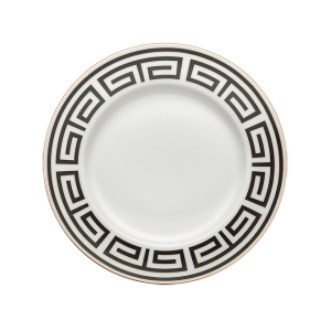 Ginori Labirinto Black Round Flat Plate - 12"